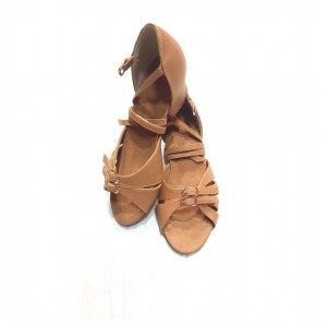 Туфли для девочки бежевая кожа DancePro